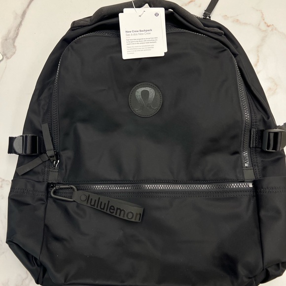 🖤🍋 Lululemon 🍋🖤 NEW Crew Backpack Black - Picture 5 of 6